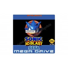 Sonic 3D Replacement Cartridge Label