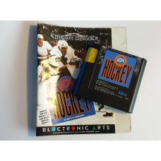 EA Hockey Cartridge with Cover for the Mega Drive